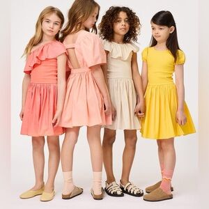 Molo Christal Dress Brazilian Sand Girls Size 7/8 Organic Cotton NWT